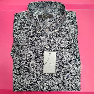 NWT-FERNANDO PENA -M- SHORT SLEEVES BUTTONS DOWN CASUAL SHIRT